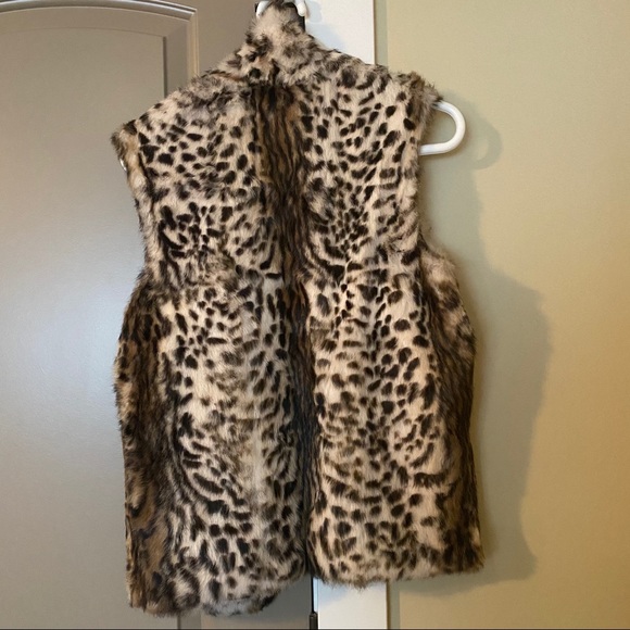 Adrienne Landau Leopard Print Vest Size S - Picture 4 of 5